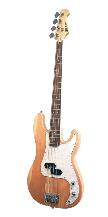 Newen Precision Bass Natural Wood bass guitar