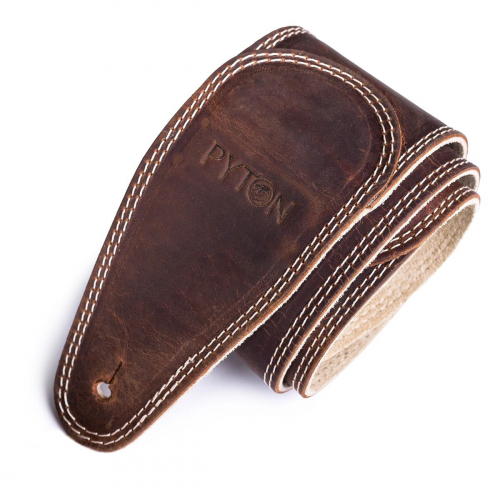 Pyton 04 Basic Brown guitar strap