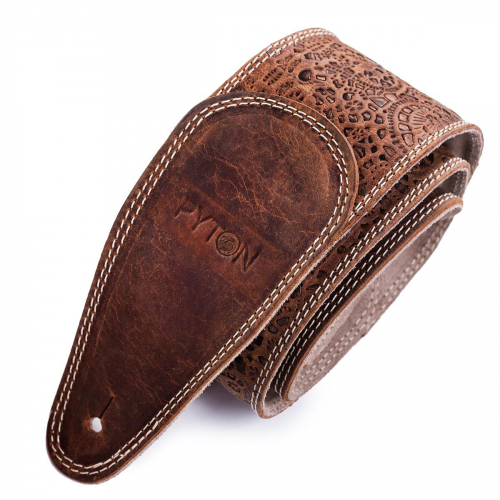 Pyton 10 Deluxe Brown guitar strap