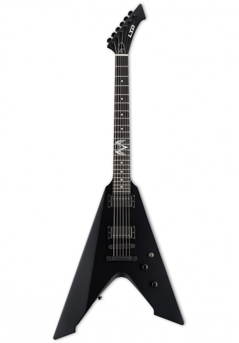 LTD Vulture Black Satin electric guitar, James Hetfield signature model