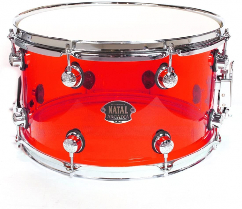 Natal 14x8″ Arcadia Snare Transparent Red snare drum
