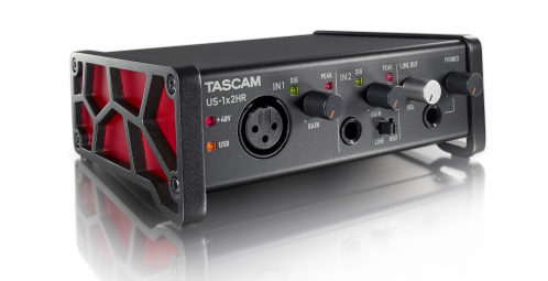 Tascam US-1x2 HR interface audio USB  for guitar/vocal recording musicians