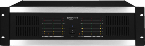 Monacor STA-1506 -  6-channel PA amplifier, with integrated limiter