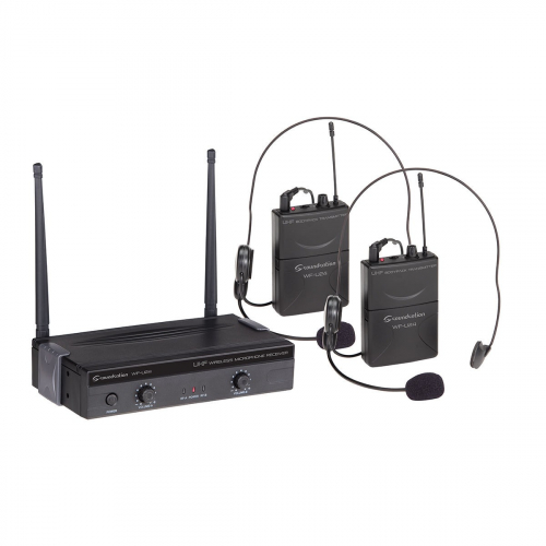 Soundsation WF-U24PP  Set of UHF Wireless System With 1 receiver, 2 Pocket Transmitters And 2 Headsets