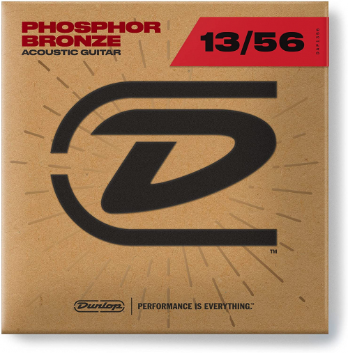 Dunlop Acoustic Phosphor Bronze guitar strings, .013-056 Dunlop Acoustic Phosphor Bronze guitar strings, .013-056