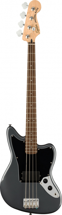Fender Squier Affinity Series Jaguar Bass H LRL CFM Charcoal Frost Metallic bass guitar