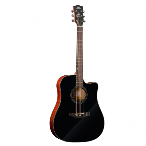 Kepma EDC BKM Matte Black acoustic guitar