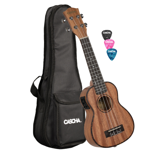 Cascha Soprano Mahogany Pickup HH2026E ukulele 