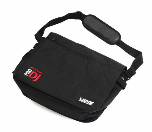 UDG Courier Bag Black 40 LP′s Logo Pioneer