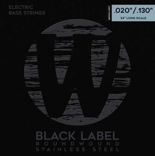 Warwick 40400 ML 6 Black Label Nickel-Plated Steel guitar bass strings .20-130