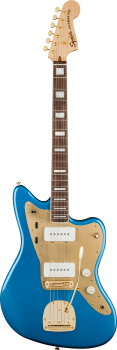 Fender Squier 40th Anniversary Jazzmaster Gold Edition LRL Lake Placid Blue electric guitar
