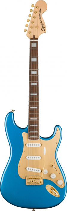 Fender Squier 40th Anniversary Stratocaster Gold Edition LRL Lake Placid Blue electric guitar