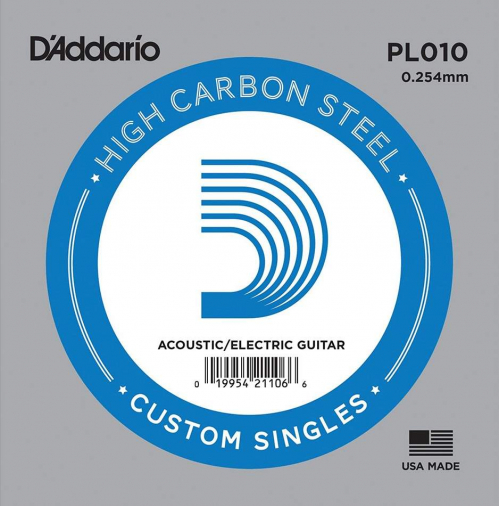 D′Addario PL010 single guitar string, 5-pack