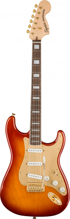 Fender Squier 40th Anniversary Stratocaster Gold Edition LRL Sienna Sunburst electric guitar