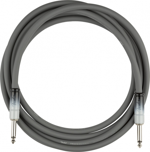 Fender 10′ Ombr, Silver Smoke guitar cable 3m