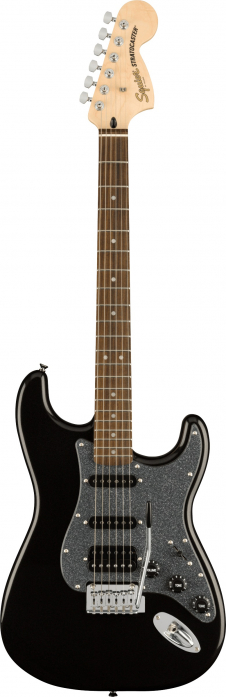 Fender Squier Limited Edition Affinity Stratocaster HSS Metallic Black electric guitar