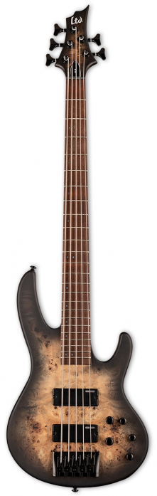 LTD D 5 Black Natural Burst Satin bass guitar