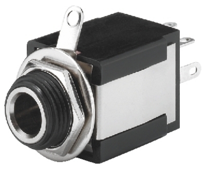 Monacor T-637SI - panel socket 6.3mm Monacor T-637SI - panel socket 6.3mm