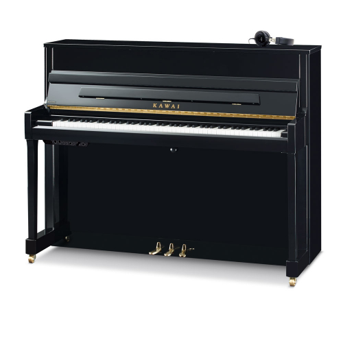 Kawai K-200 EP Piano with Silent ATX4 Anytime X-4 sound system, black gloss