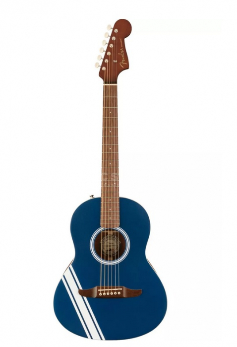 Fender Sonoran Mini Lake Placid Blue Competition Stripes acoustic guitar