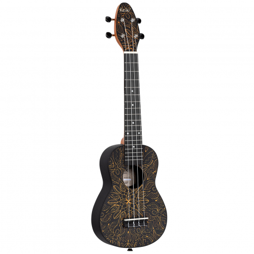 Ortega K2SS-OKC Keiki Orange Kaleidoscope soprano ukulele