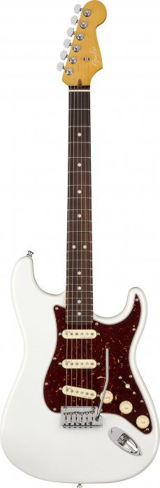 Fender American Ultra Stratocaster Arctic Pearl electric guitar