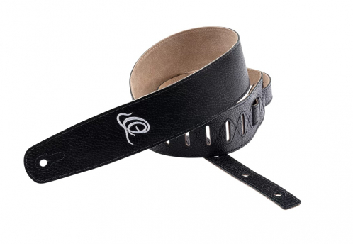 Ortega OSSU-60 Relax Black leather guitar strap