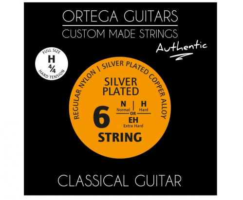 Ortega NYA44H Regular Nylon 4/4 Authentic Extra Hard Tension classical guitar strings 28-44