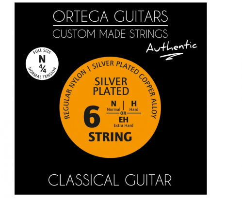 Ortega NYA44N Regular Nylon 4/4 Authentic Normal Tension classical guitar strings 28-43