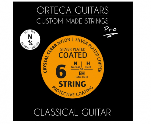 Ortega NYP44N Crystal Nylon 4/4 Pro Normal Tension classical guitar strings 28-43