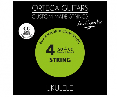 Ortega UKA-CC Clear Nylon Authentic concert ukulele strings 24-26