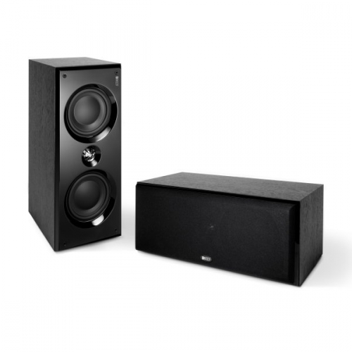 KEF C6 LCR central speaker (black)
