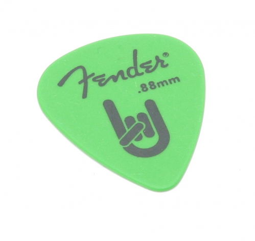 Fender Delrin 0.88 green pick Rock-On