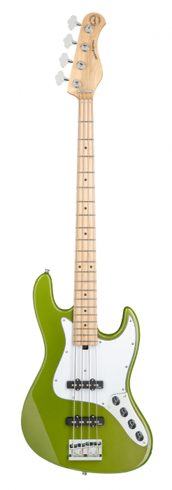 Sadowsky MetroExpress 21-Fret Vintage J/J Bass, Maple Fingerboard, 4-String - Solid Sage Green Metallic High Polish bass guitar
