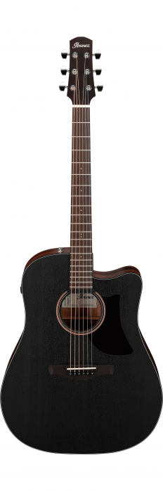 Ibanez AAD190CE-WKH Weathered Black Open Pore electric acoustic guitar