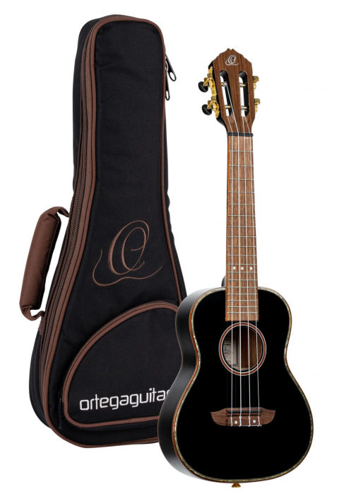 Ortega RUOX-CC All Gloss Black concert ukulele