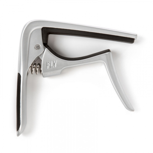 Dunlop 63CSC trigger fly CRV Satin Chrome electric/acoustic guitar capo