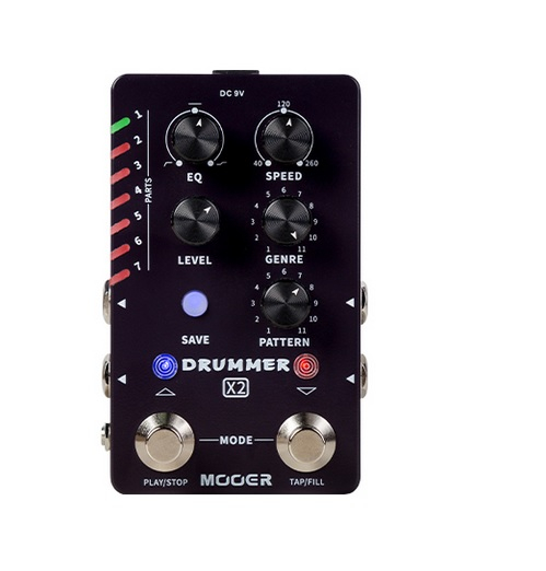 Mooer Drummer X2 - Stereo Drum Machine Pedal guitar effect