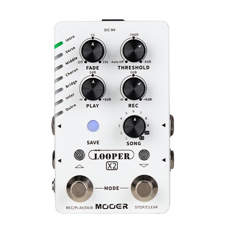 Mooer Looper X2 - Stereo Looper Pedal guitar effect