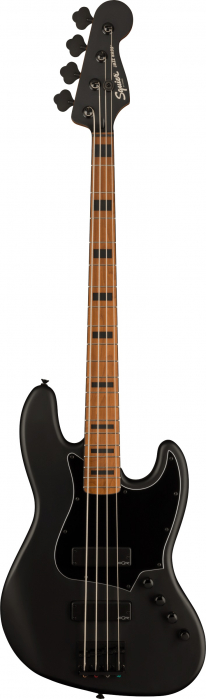Fender Squier FSR Contemporary Active Jazz Bass HH Flat Black bass guitar