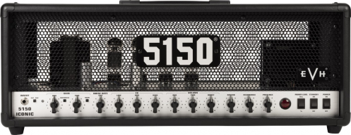 EVH 5150 Iconic Series 80W Head, Black electric guitar amplifier