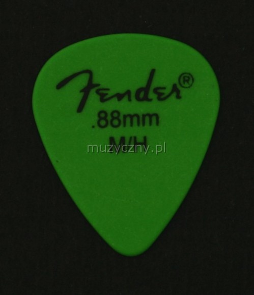 Fender Delrin 0.88 medium/heavy green pick