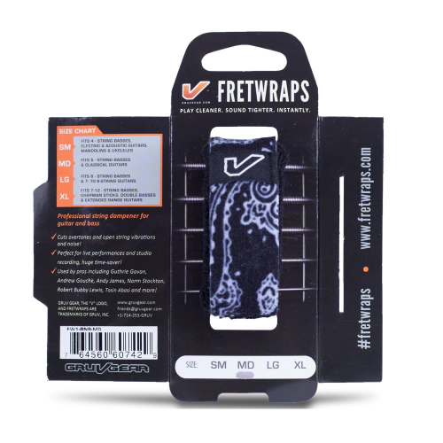 Gruvgear Fretwraps SM Bandana Black, small