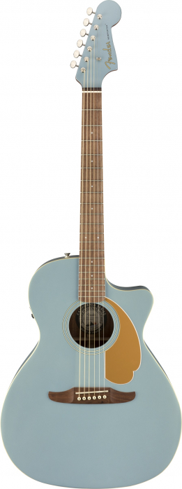 Fender Newporter Player Ice Blue Satin electric acoustic guitar