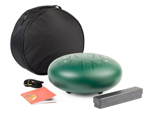 Hayman HTD1213GN Steel Tongue Drum 12′′ percussion instrument Hayman HTD1213GN Steel Tongue Drum 12′′ percussion instrument