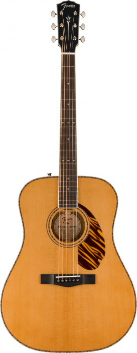 Fender PD-220E Dreadnought Ovangkol Fingerboard Aged Natural electric acoustic guitar w/ Case
