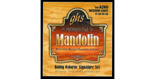 GHS Professional - Mandolin String Set, Loop End, Phosphor Bronze,  Bobby Osbourne Signature, .011-.038