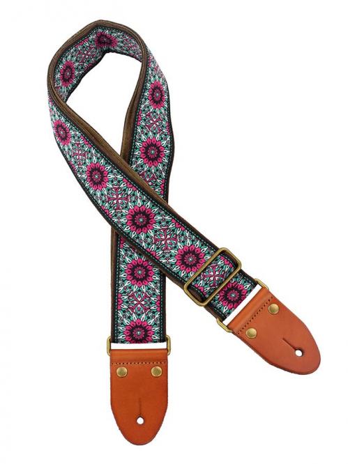 Gaucho GST-1280-8 seria Authentic Deluxe BK/BU/PK guitar strap