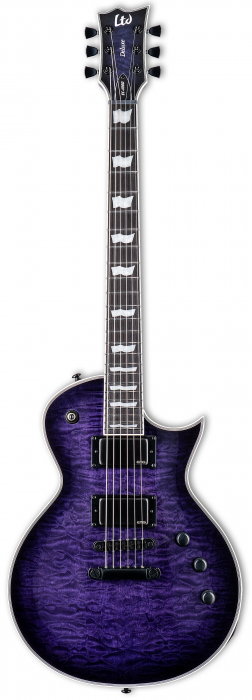 LTD EC 1000 QM STPSB See Thru Purple Sunburst electric guitar