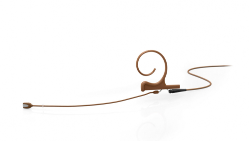  DPA-4166-OC-F-C03-LE Flex Directional Earset Microphone, brown, boom 120mm, 3-pin lemo